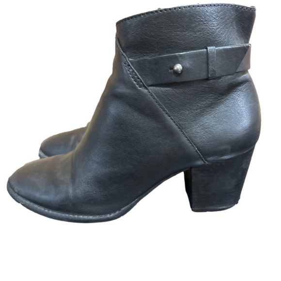 Madewell Black Leather ‘Kelci’ Heeled Boot Size 9 - Picture 5 of 11